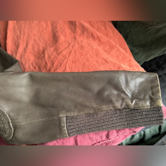 Mackage Dark Brown Leather Jacker Women’s Size L - Picture 12 of 16